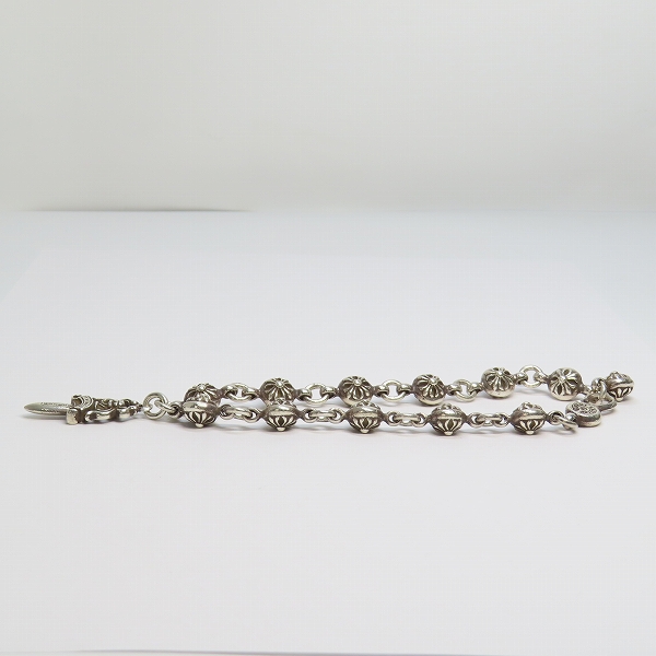 実際に弊社で買取させて頂いたCHROME HEARTS/クロムハーツ 1 BALL DAGGER クロスボール チェーン ダガー ブレスレットの画像 1枚目