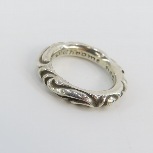 実際に弊社で買取させて頂いたCHROME HEARTS/クロムハーツ スクロールバンドリング 16.5号