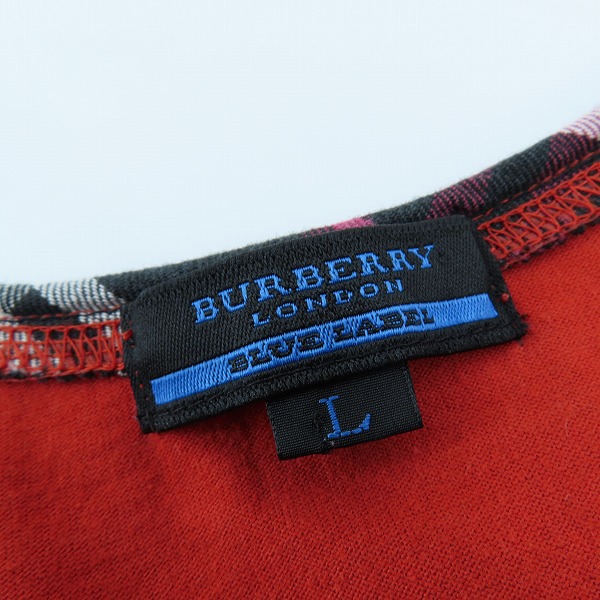 実際に弊社で買取させて頂いたBURBERRY LONDON BLUE LABEL/バーバリーロンドンブルーレーベル Tシャツ Lの画像 2枚目