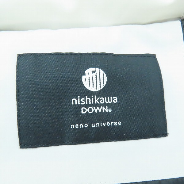 実際に弊社で買取させて頂いたnano universe/ナノユニバース 2024AW 西川ダウン ソロテックスAラインダウン 669-4214301/Mの画像 2枚目