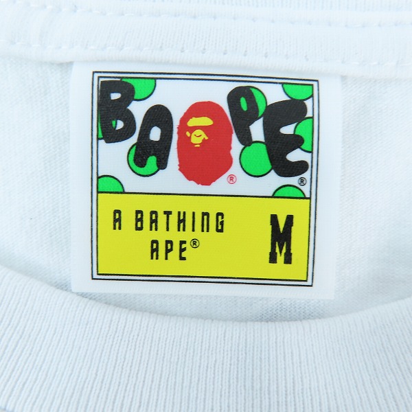 実際に弊社で買取させて頂いたA BATHING APE×Pokemon/アベイシングエイプ×ポケモン BABY MILO エイプヘッド ピカチュウ Tシャツ Mの画像 2枚目