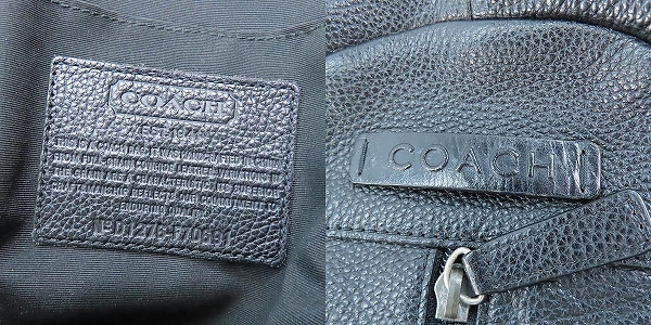 実際に弊社で買取させて頂いたCOACH/コーチ レザー ワンショルダーバッグ D1276-F70691の画像 4枚目