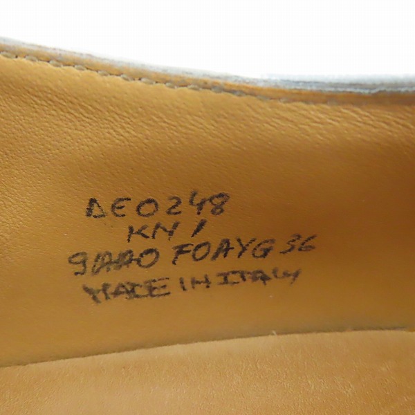 実際に弊社で買取させて頂いたnoir keininomiya ×church's/ノワール・ケイニノミヤ(ギャルソン)×チャーチ  メリージェーンシューズ/シルバー/36の画像 5枚目