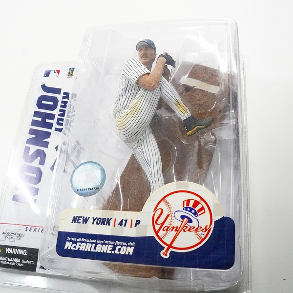 実際に弊社で買取させて頂いた【未開封】McFARLANE TOYS/マクファーレントイズ ニューヨーク・ヤンキース #41 RANDY JOHNSON ランディ・ジョンソンの画像 3枚目