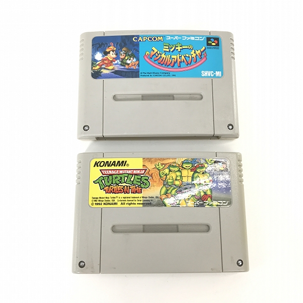 実際に弊社で買取させて頂いた【おまとめ/動作未確認】Nintendo/任天堂 スーパーファミコン カセット/スーパーゲームボーイ ミュータントタートルズ 等の画像 1枚目