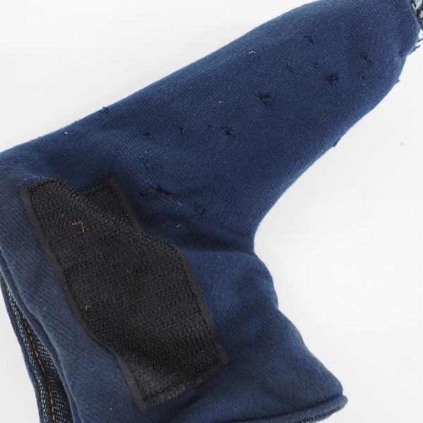 実際に弊社で買取させて頂いたEVISU GOLF/エヴィスゴルフ/エビス デニム ピンタイプ パター用ヘッドカバー の画像 5枚目