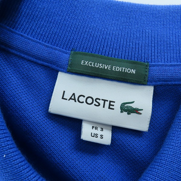実際に弊社で買取させて頂いたLACOSTE/ラコステ 半袖ポロシャツ ブルー PH140LJ /3の画像 2枚目