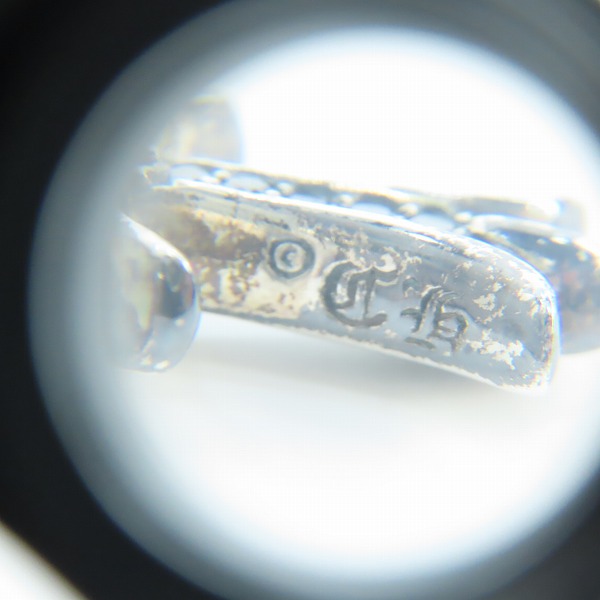 実際に弊社で買取させて頂いたCHROME HEARTS/クロムハーツ タイニーファットクロスペンダント パヴェブラックダイヤの画像 5枚目