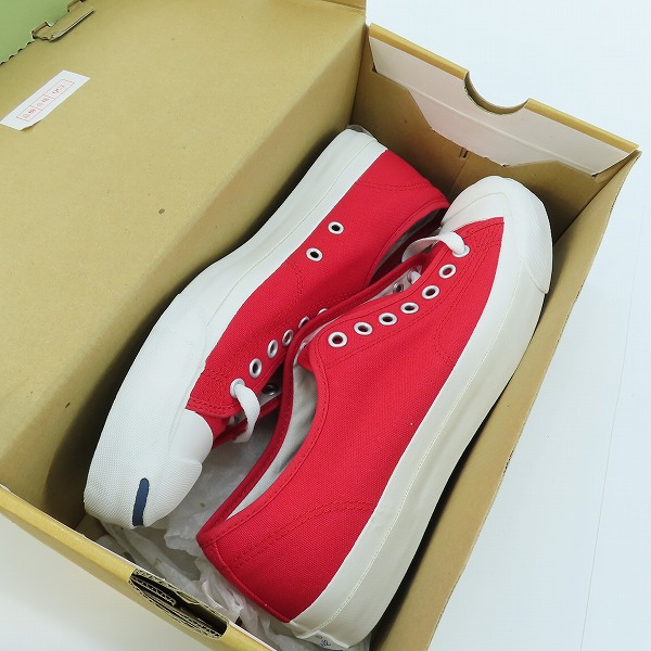 実際に弊社で買取させて頂いた【未使用】CONVERSE/コンバース JACK PURCELL/ジャックパーセル APPLE RED/26.5の画像 8枚目