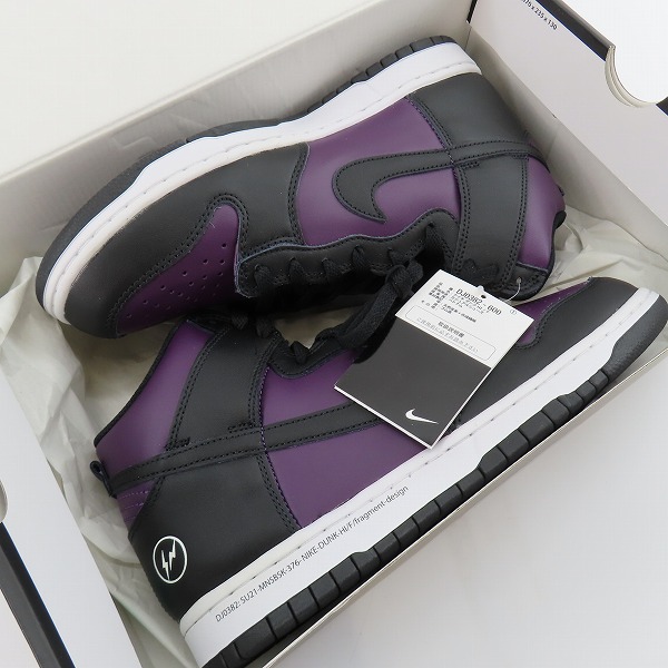 実際に弊社で買取させて頂いた【未使用】NIKE×FRAGMENT DESIGN/ナイキ×フラグメントデザイン DUNK HI/F ダンクハイ 北京 DJ0382-600 /28.5の画像 8枚目