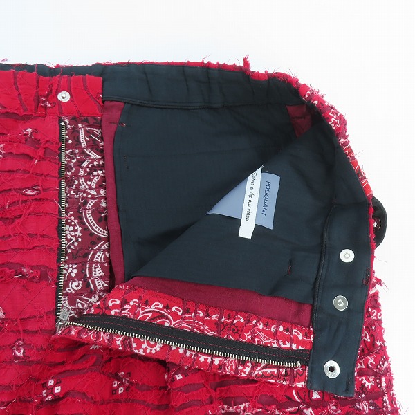 実際に弊社で買取させて頂いたchildren of the discordance × poliquant/チルドレンオブザディスコーダンス×ポリクワント バンダナ キルティング パンツの画像 4枚目