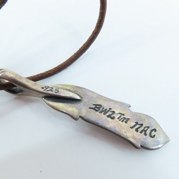 実際に弊社で買取させて頂いたBWL/Bill Wall Leather/ビルウォールレザー フェザー ペンダントトップの画像 6枚目
