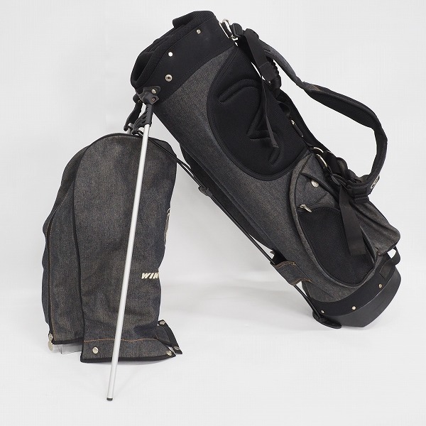 実際に弊社で買取させて頂いたEVISU GOLF/エヴィスゴルフ/エビス デニム 8分割 スタンド式キャディバッグの画像 1枚目