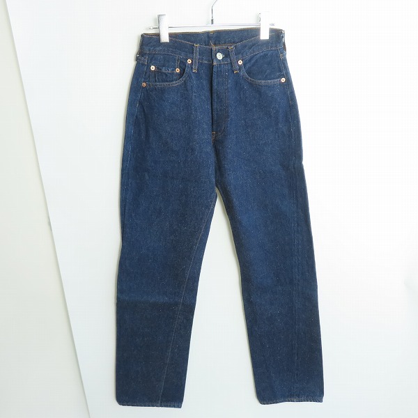実際に弊社で買取させて頂いたLEVIS/リーバイス 501 90s 刻印555 ビッグE 赤耳 デニムパンツ W28L36