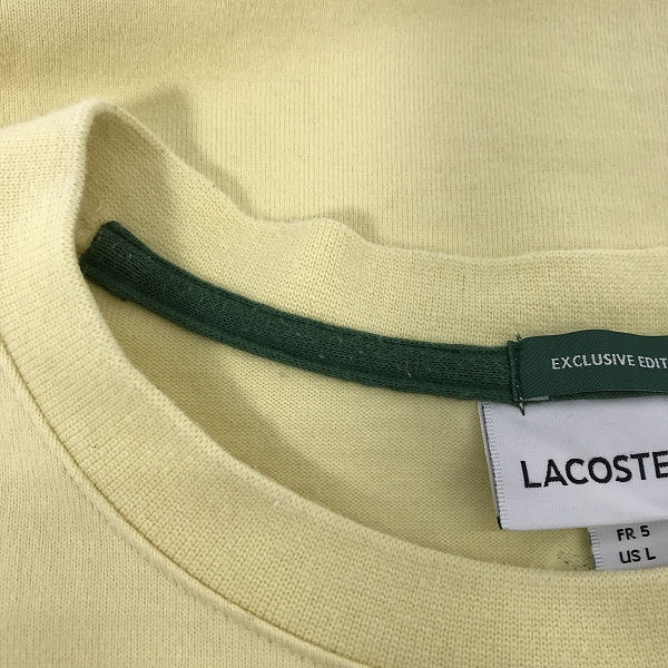 実際に弊社で買取させて頂いたLACOSTE/ラコステ BEAMS別注 アーチロゴ プリント Tシャツ TH714PL /Lの画像 5枚目