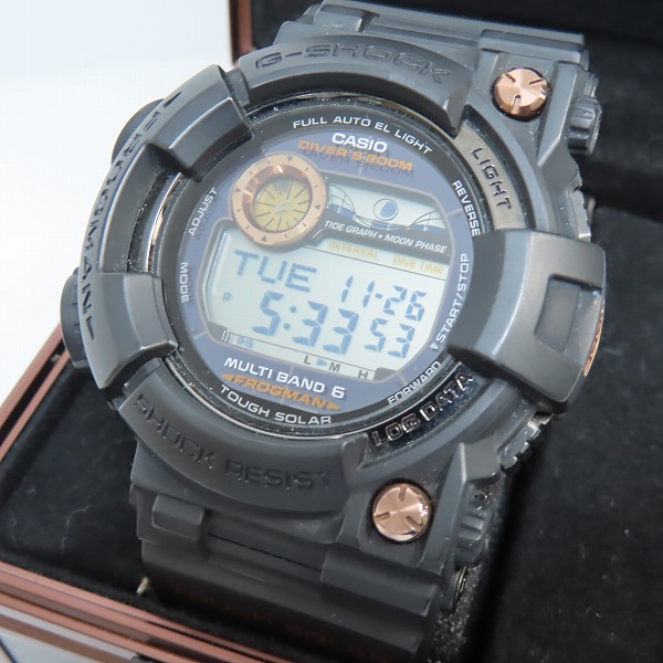 実際に弊社で買取させて頂いたG-SHOCK/Gショック FROGMAN フロッグマン ソーラー電波 GWF-1000B-1JR