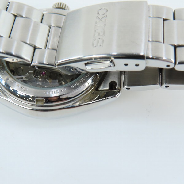 実際に弊社で買取させて頂いたSEIKO/セイコー MECHANICAL/メカニカル 自動巻き 白文字盤 腕時計/ウォッチ 6R15-00C1の画像 7枚目