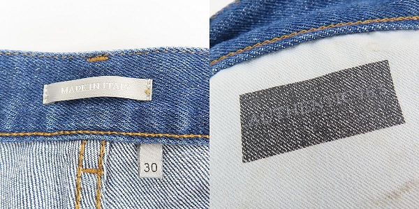 実際に弊社で買取させて頂いた【JPタグ】DIOR HOMME/ディオールオム ATELIERロゴ インディゴデニムパンツ 863DS06K0573/30 の画像 3枚目