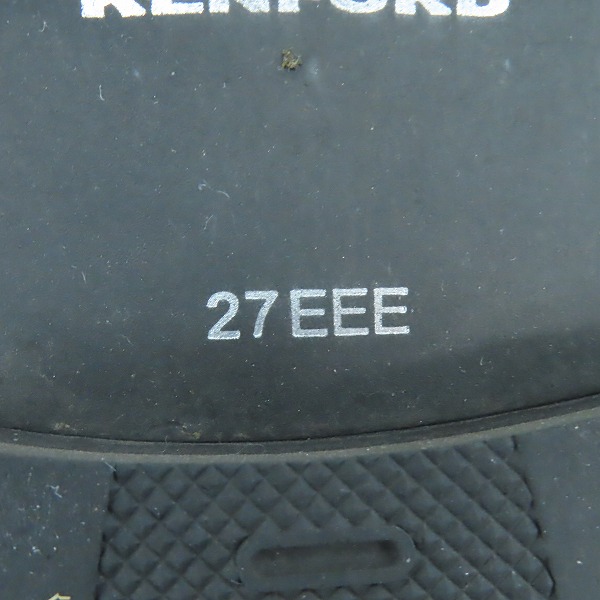 実際に弊社で買取させて頂いたKEN FORD/ケンフォード REGAL CORPORATION 内羽根 ストレートチップ レザーシューズ ビジネスシューズ/27.0の画像 6枚目