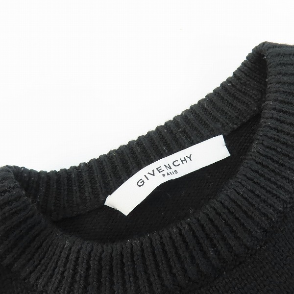 実際に弊社で買取させて頂いた【JPタグ】GIVENCHY/ジバンシィ バンドヘビーセーターフロントロゴニット BM900G400M/XSの画像 6枚目