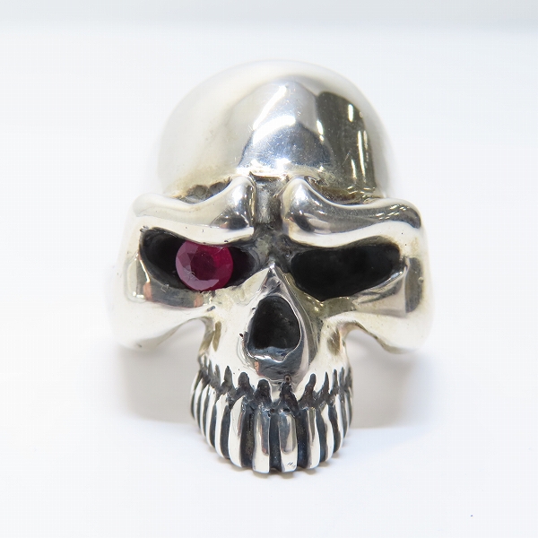 実際に弊社で買取させて頂いたTHIRTEEN DESIGNS/サーティーンデザインズ マッドスカルリング w/ストーンアイズ 16-17.5号の画像 1枚目