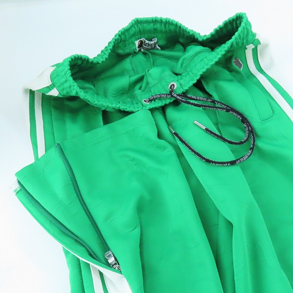 実際に弊社で買取させて頂いたA BATHING APE/アベイシングエイプ LINE CAMO JACQUARD LOOSE FIT SWEATPANTS/ジャガード トラック パンツ/Sの画像 2枚目