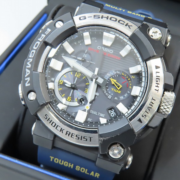 実際に弊社で買取させて頂いたG-SHOCK/Gショック MASTER OF G FROGMAN/フロッグマン Bluetooth 電波ソーラー GWF-A1000-1A2JF