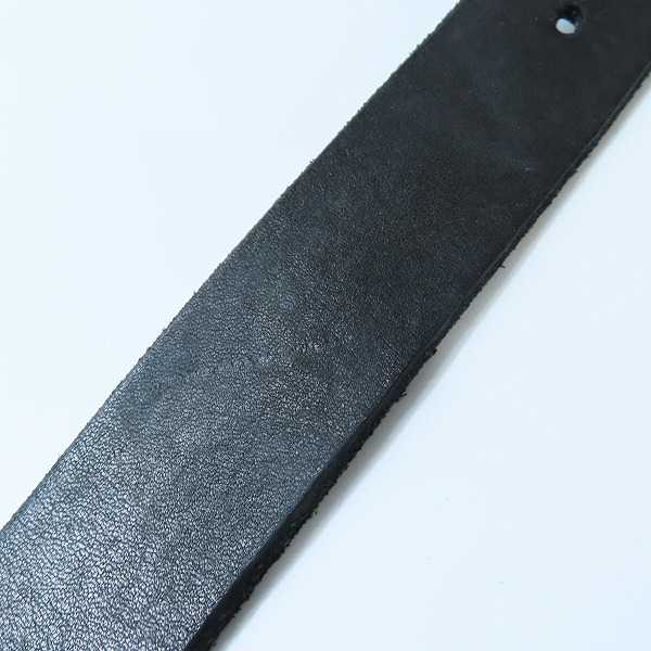 実際に弊社で買取させて頂いたISAMU KATAYAMA BACKLASH/バックラッシュ プレート バックル レザー ベルト ブラックの画像 6枚目