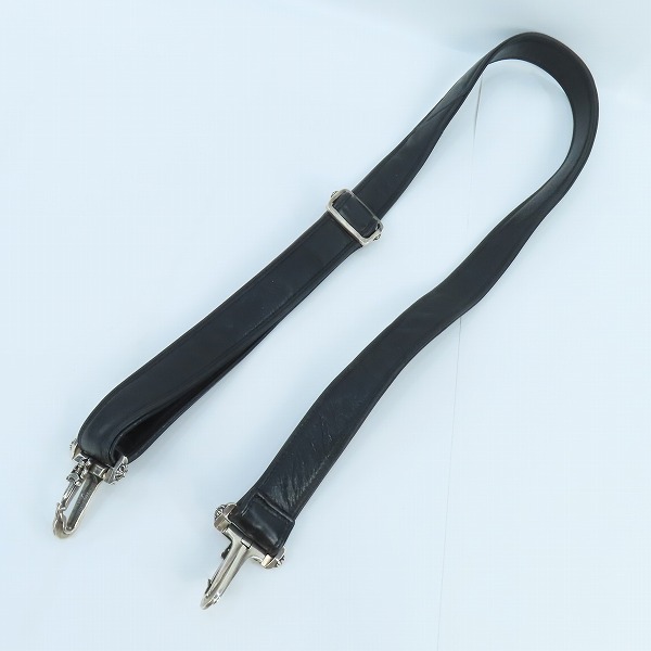 実際に弊社で買取させて頂いたCHROME HEARTS/クロムハーツ 2WAY レザーブリーフケース フレアニーパッチの画像 9枚目