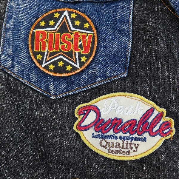 実際に弊社で買取させて頂いたLONDON VINTAGE DESIGN BY ROKIT/ロンドンヴィンテージデザイン ロキト デニムジャケットの画像 4枚目