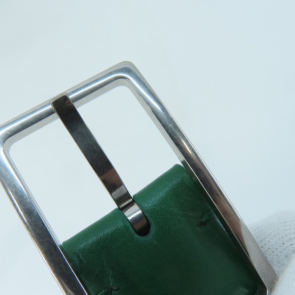 実際に弊社で買取させて頂いたBOTTEGA VENETA/ボッテガヴェネタ イントレチャート レザーベルト 652912 vcq71/Sの画像 6枚目