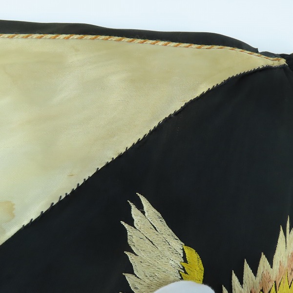 実際に弊社で買取させて頂いた【難有/ノーブランド扱い】40~50S/ヴィンテージ/ビンテージ ピンロック 片ツメ式/TALONジップ スカジャンの画像 6枚目