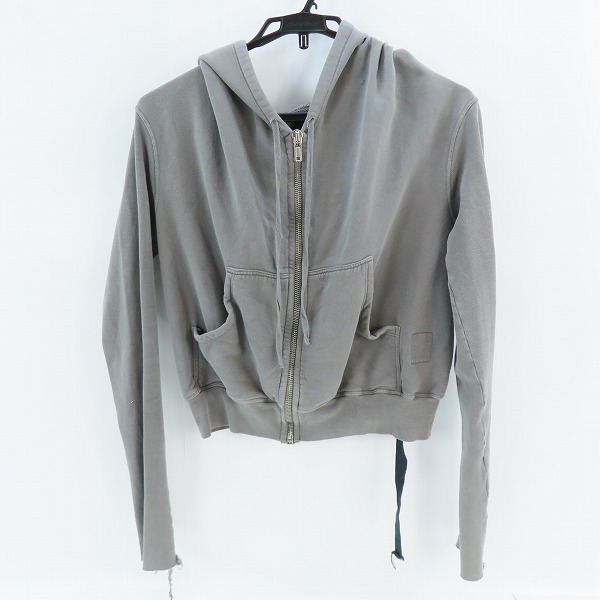 実際に弊社で買取させて頂いたRick Owens DRKSHDW/リックオウエンス ダークシャドウ ショート丈 ジップアップパーカー/S