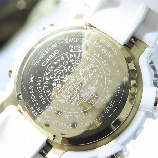 実際に弊社で買取させて頂いた【保証期間内】G-SHOCK/Gショック FROGMAN/フロッグマン ICERC Japan/30周年記念 MASTER OF G SEA/タフソーラー GW-8201K-7JRの画像 4枚目