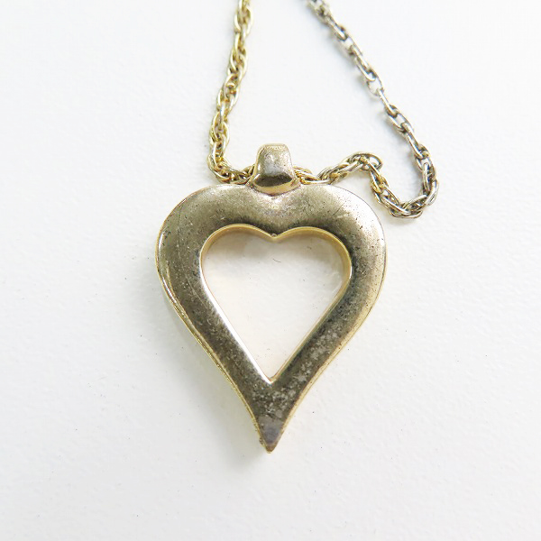 実際に弊社で買取させて頂いたChristian Dior/クリスチャンディオール オープンハート ネックレスの画像 2枚目