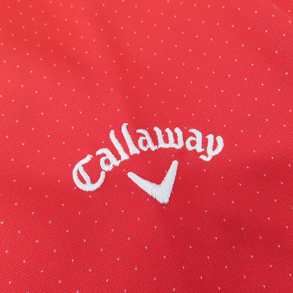 実際に弊社で買取させて頂いたCallaway/キャロウェイ ゴルフ ドット柄 ポロシャツ /LL の画像 4枚目