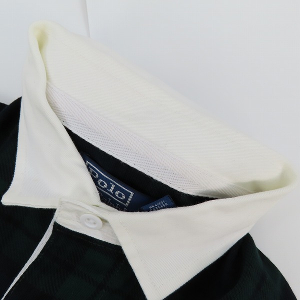 実際に弊社で買取させて頂いたPOLO by RALPH LAUREN×beams/ポロバイラルフローレン×ビームス タータンチェック ロングスリーブ ポロシャツ/Sの画像 5枚目