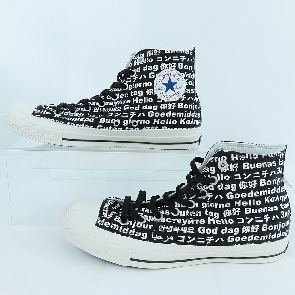実際に弊社で買取させて頂いたCONVERSE/コンバース ALL STAR 100 MULTI LINGUAL HI/オールスター 100マルチリンガル ハイカット スニーカー 1SC314/29.0の画像 3枚目