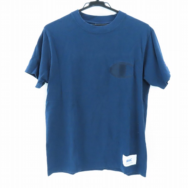 実際に弊社で買取させて頂いたRHC Ron Herman×Champion/ロンハーマン×チャンピオン ロゴ Tシャツ ネイビー C3-E118/M
