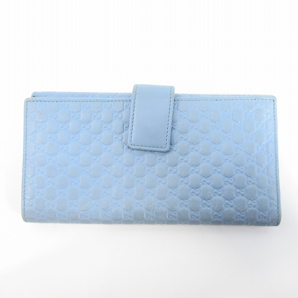 実際に弊社で買取させて頂いたGUCCI/グッチ マイクロGG グッチシマ 長財布 449393-0959の画像 1枚目