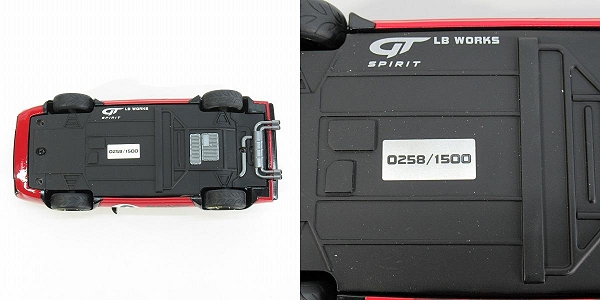 実際に弊社で買取させて頂いたGT SPIRIT/GTスピリット 1/18 フェラーリ  308 GTB LB Works/リバティーウォーク レッド LIMITED EDITION ミニカーの画像 4枚目