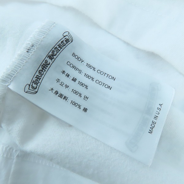 実際に弊社で買取させて頂いた【JPタグ】CHROME HEARTS/クロムハーツ ダガーアイ チャート 半袖Tシャツ XLの画像 3枚目
