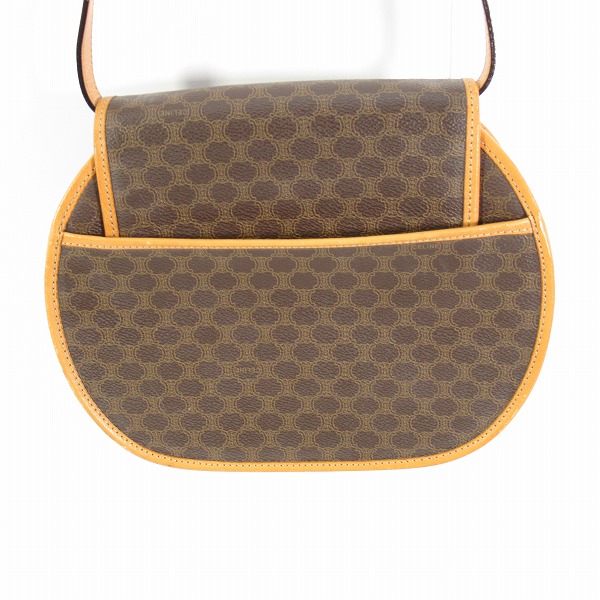 実際に弊社で買取させて頂いたCELINE/セリーヌ マカダム柄 ポシェット レザーショルダーバッグの画像 1枚目