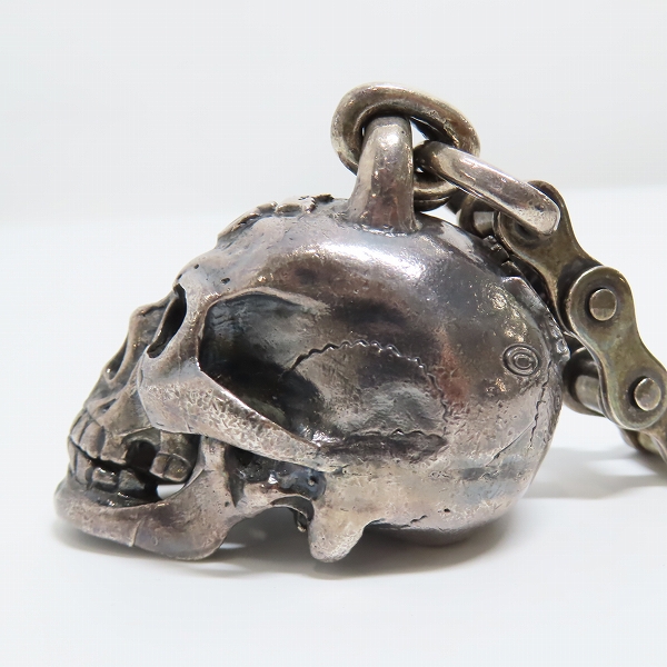 実際に弊社で買取させて頂いたGabor/ガボール マスター ラージ スカル w/バイク チェーン ウォレット ハンガーの画像 2枚目