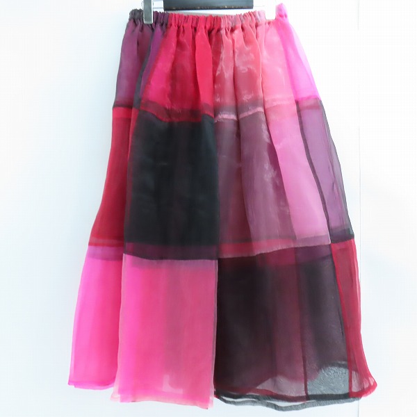 実際に弊社で買取させて頂いたJUNYA WATANABE COMME des GARCONS/ジュンヤワタナベ コムデギャルソン カラー切替スカート JS-04030の画像 1枚目