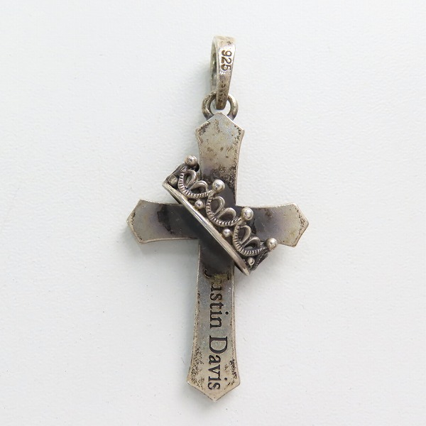 実際に弊社で買取させて頂いたJustin Davis/ジャスティンデイビス Cross With Crown/クロスウィズクラウン ペンダント SPJ122-1の画像 2枚目