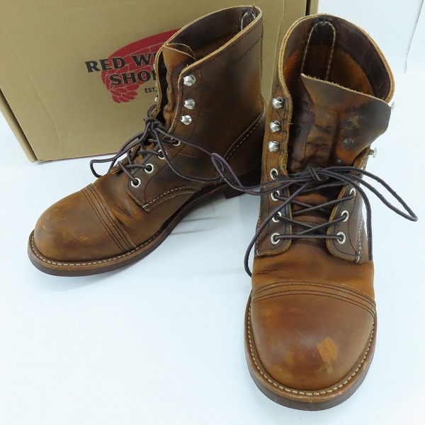 実際に弊社で買取させて頂いたRED WING/レッドウィング IRON RANGER/アイアン レンジャー ワークブーツ 8085/7.5D