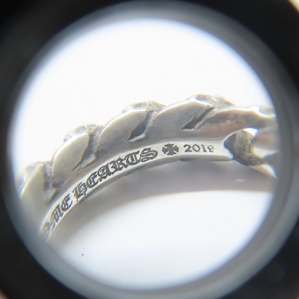実際に弊社で買取させて頂いたCHROME HEARTS/クロムハーツ XTRA FANCY RING SML エクストラファンシーリングスモール 21.5号の画像 7枚目