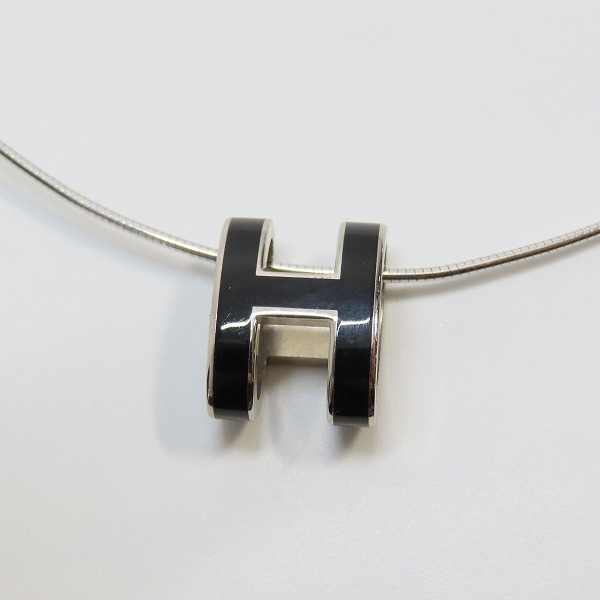 実際に弊社で買取させて頂いたHERMES/エルメス H チャーム ポップアッシュ ワイヤー ネックレスの画像 1枚目