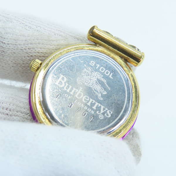 実際に弊社で買取させて頂いたBurberrys/バーバリーズ 腕時計 9100L 【動作未確認】の画像 4枚目